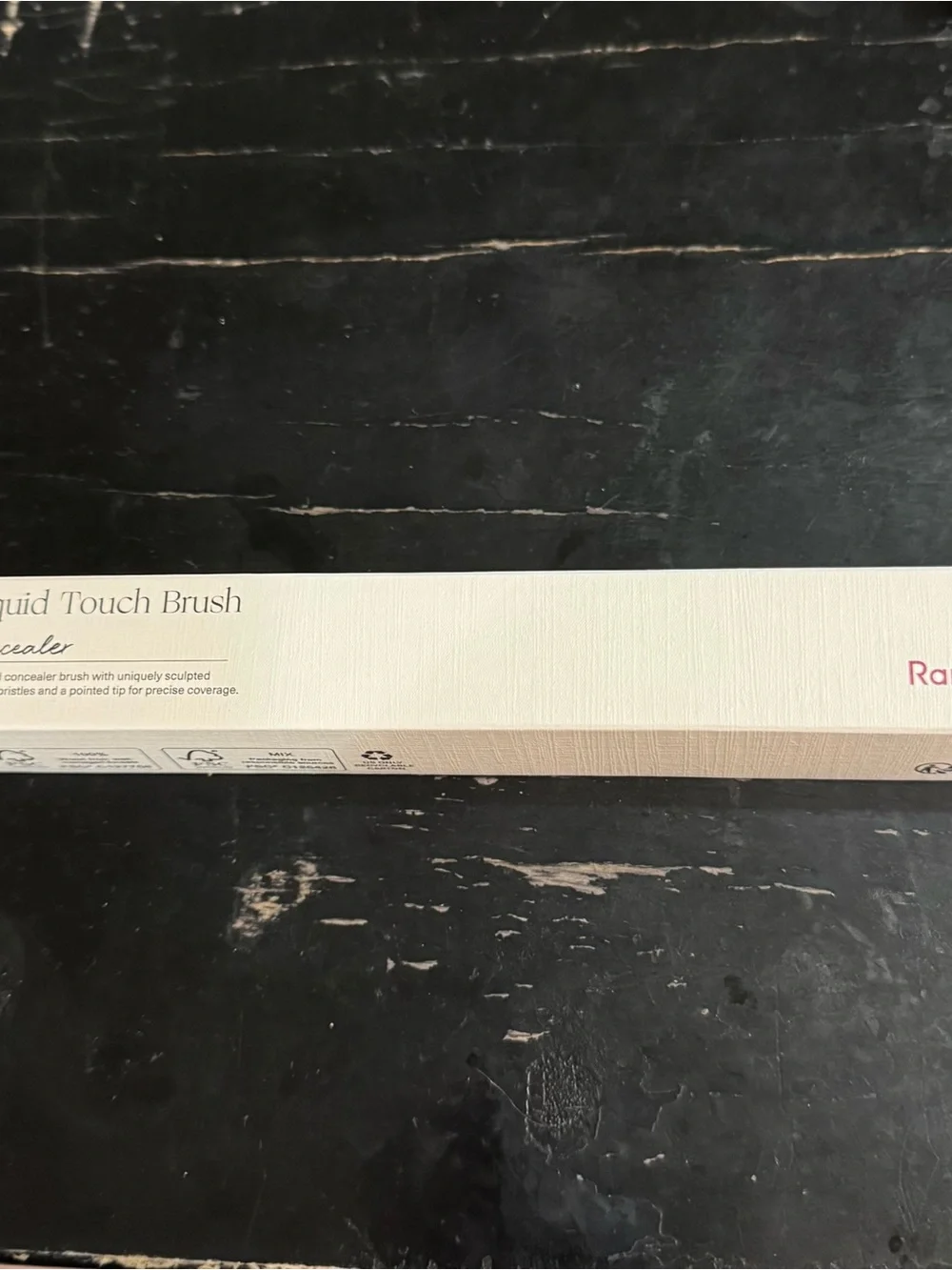 Rare Beauty Liquid Touch Brush - White Packaging with Pink Logo